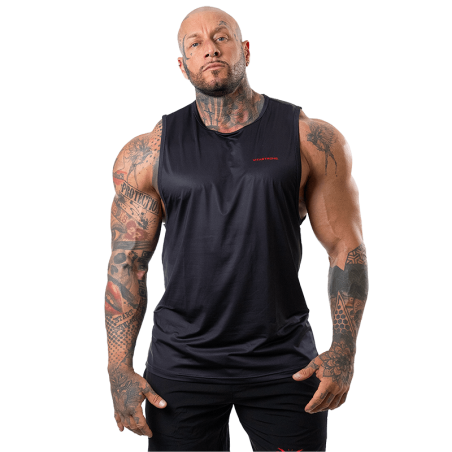 TANKTOP MET RUGGENGRAATMOTIEF