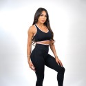 BLACK RACERBACK TOP