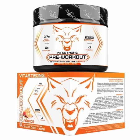 PREWORKOUT - CAFEÏNE VRIJ | Pre-Workout Energie | Vitastrong