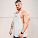 BLACK LINE WHITE TANK TOP
